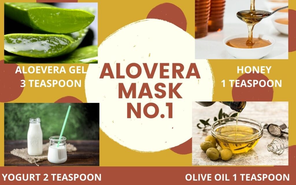 DIY Aloe Vera Masks NO 1

