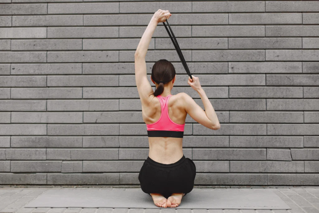 shoulder mobility with band