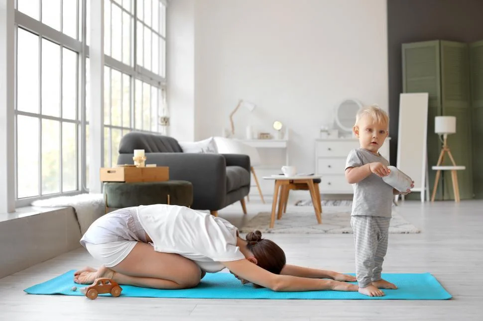 Child pose or Child's Pose or Balasana