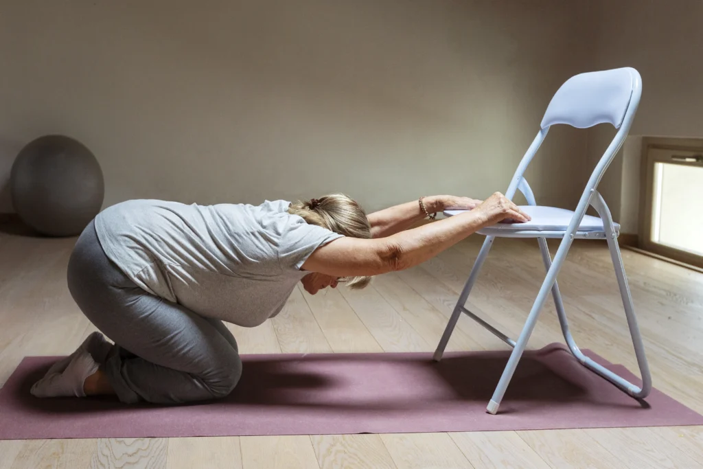 Thoracic Extension Over Chair- Posture correction exercises
