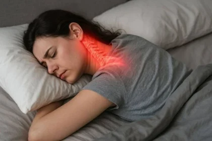 best sleeping position for neck pain
