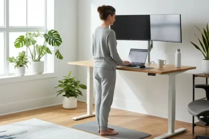 best desk setup for neck pain