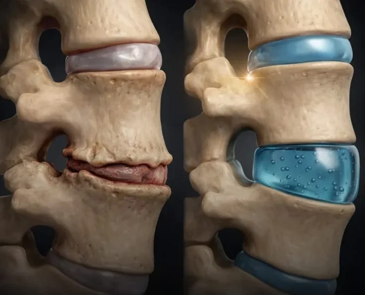 Reversing cervical disc degeneration using artificial disc
