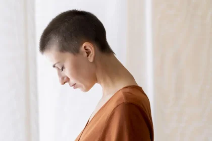 dropped head syndrome- weak neck flexors