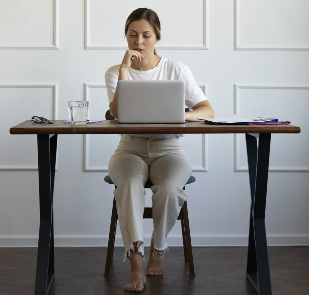 Prolonged sitting- posture mistakes causing back pain