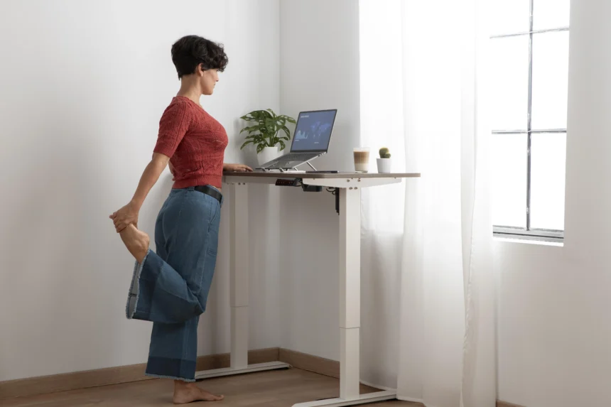 Standing desk exercises