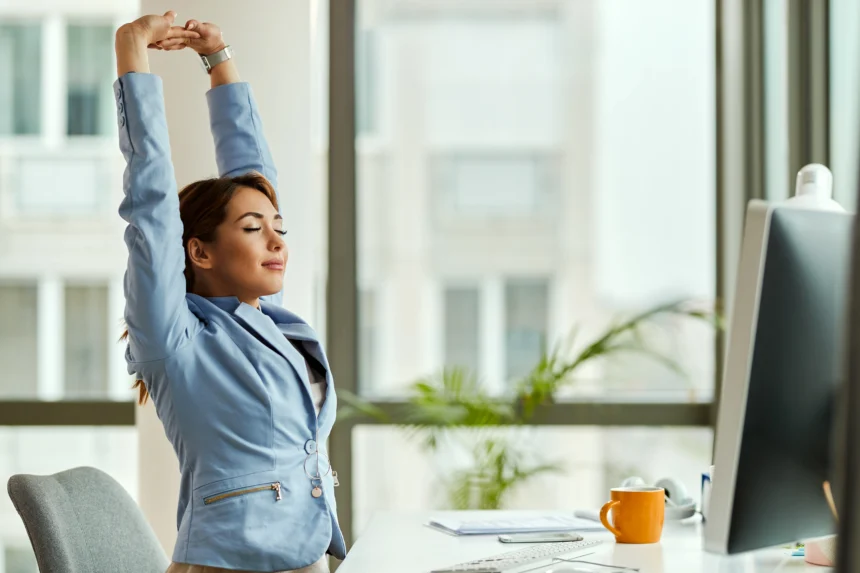 neck stretch routine for desk workers