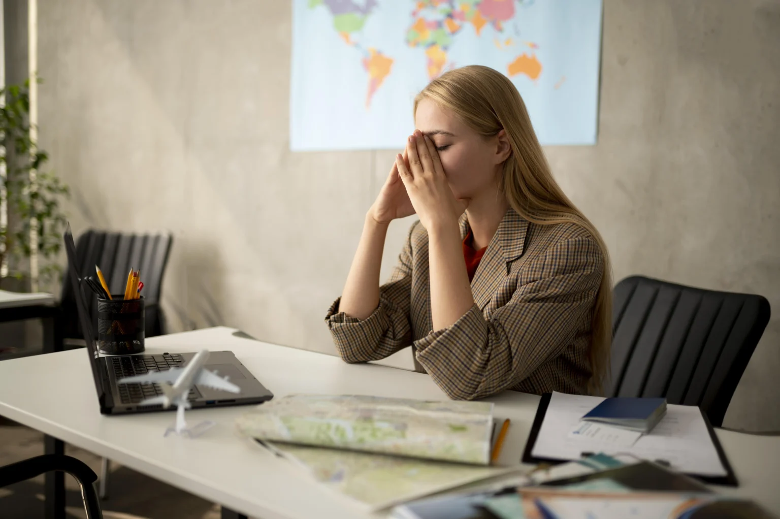 Sad Jet How To Relieve Jet Lag Headache Naturally After Flying - V Cure