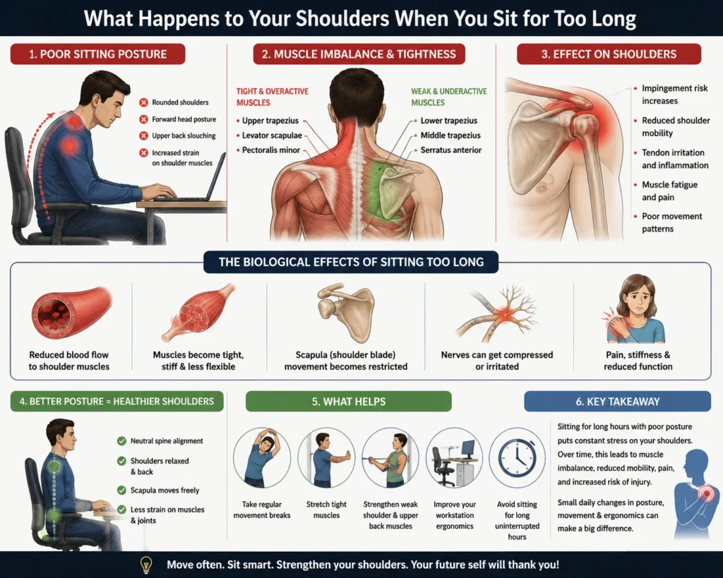 shoulder pain from sitting all day