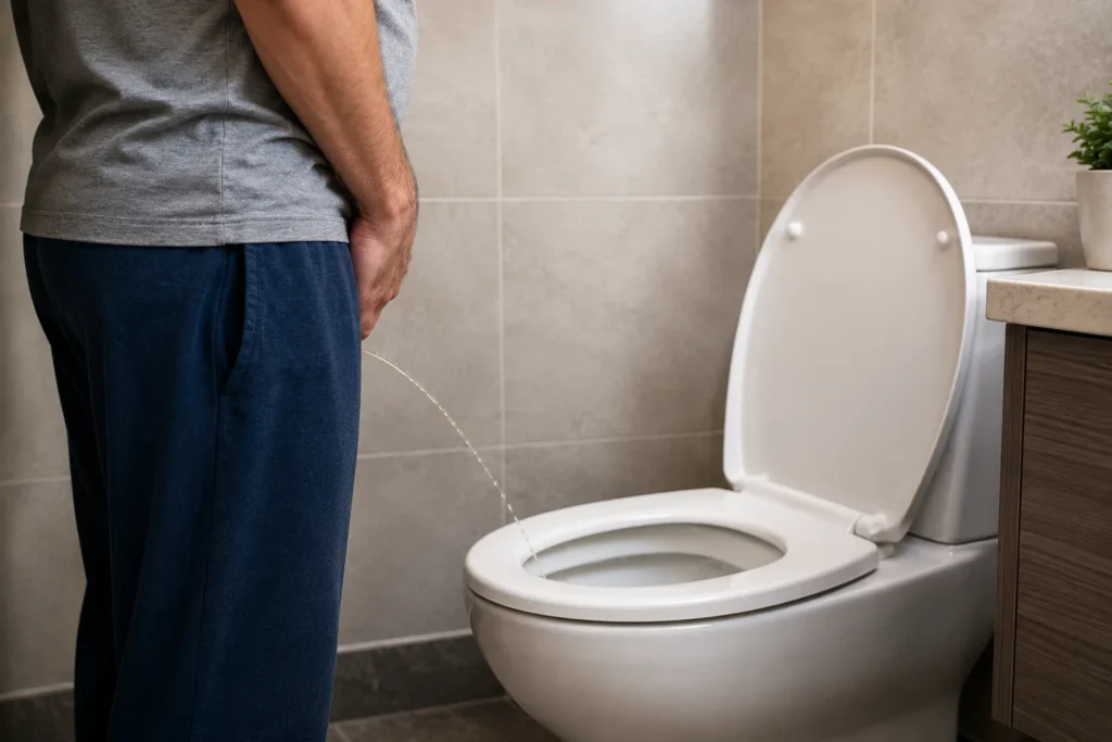 blood in urine in men