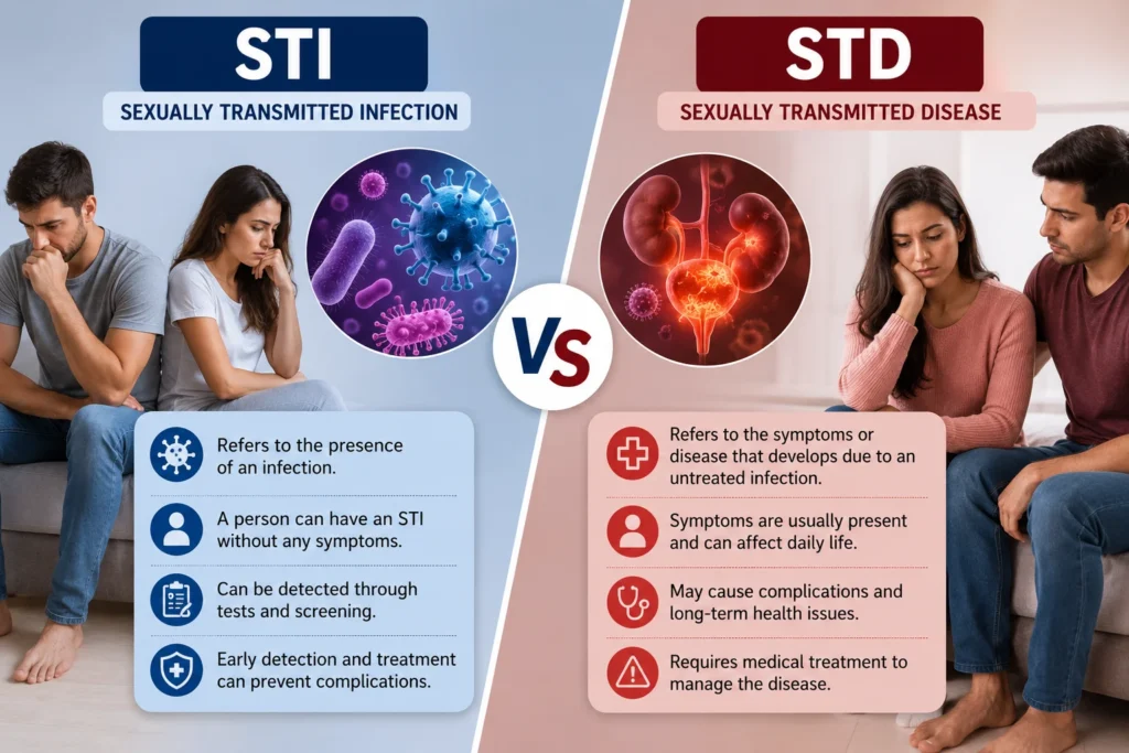 Difference Between STI and STD