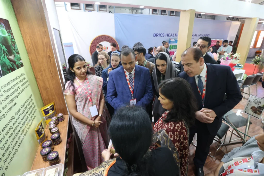BRICS delegates visited the Ministry of Ayush Pavilion at the BRICS Health Ministerial Meeting