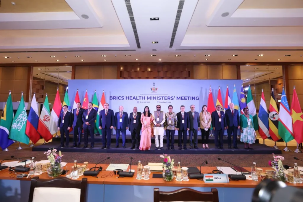 BRICS leaders at the 2026 summit in New Delhi