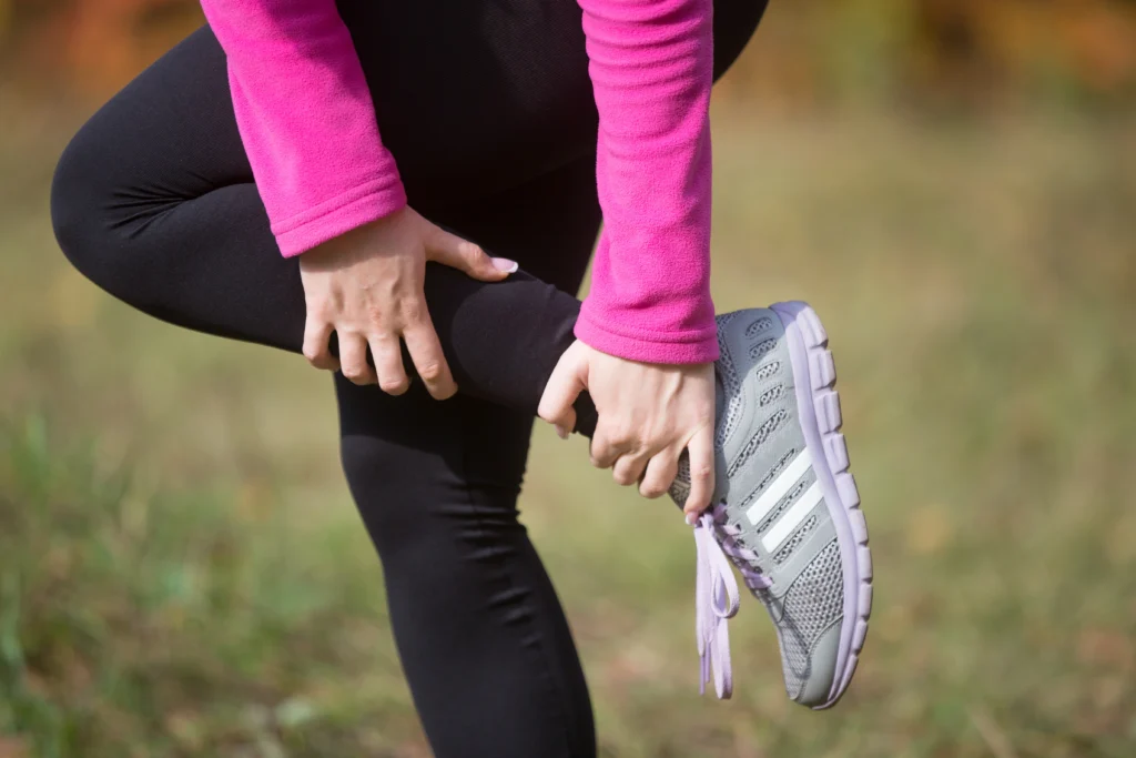 ankle pain when going upstairs