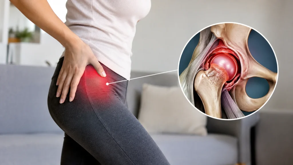Hip joint capsulitis