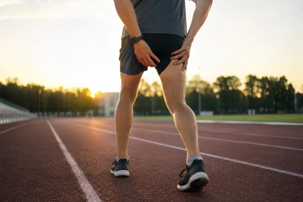 Hip locking when walking